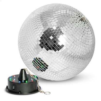 Ibiza DISCO1-30 Facettenkugel – 30cm LED Sockel Batterie