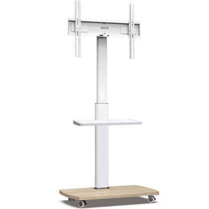 AOKCOS TV Ständer rollbar für 32-65 Zoll Fernseher, höhenverstellbar
