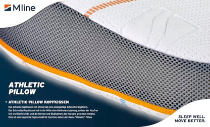 M LINE Athletic Pillow Orthopädisches Nackenkissen - Butterfly-Design