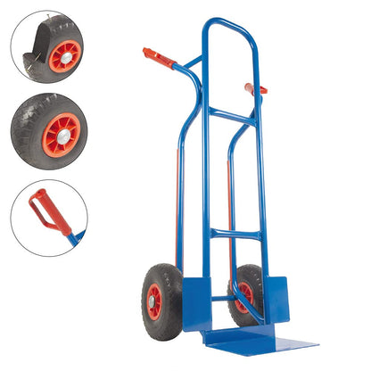 Trestles Profi Sackkarre – 250kg Treppensteiger S04 blau