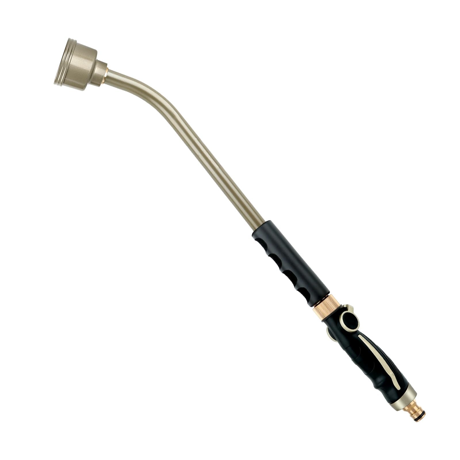 Restmo Giessstab 61 cm Gartenbrause mit Daumen-Durchflussregler – Brausekopf aus Aluminium, ergonomischer Griff