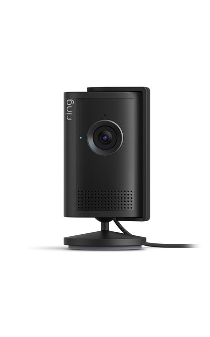 Ring Innenkamera Plus – Sicherheitskamera mit Retinal 2K und 4x-Zoom mit Schwenkhalterung und Objektivabdeckung