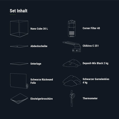 Dennerle Nano Cube Complete 30 Liter Aquarium Komplettset
