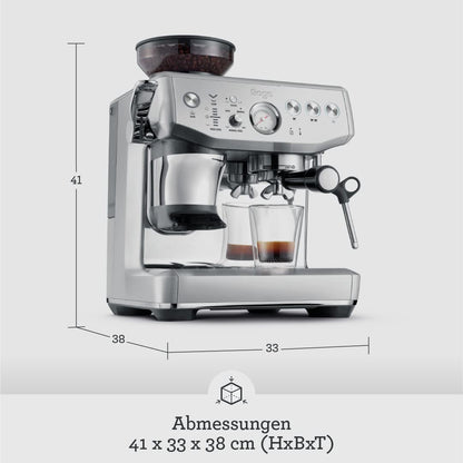 Sage The Barista Express Impress Siebträgermaschine mit Mahlwerk