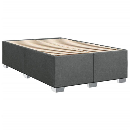 vidaXL Polsterbett Doppelbett Dunkelgrau 120x200cm Stoff