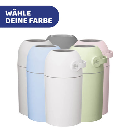 Chicco Windeleimer Odour Off mit Deckel, Anti-Geruchssystem, Blau