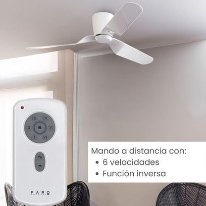 FARO BARCELONA PEMBA Deckenventilator 132cm weiss – 3 Flügel