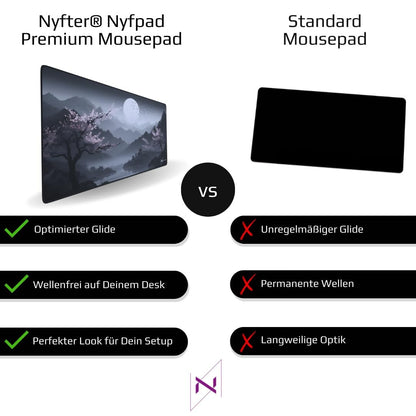Nyfter Sakura V3 Gaming Mousepad XXL 900x500 mm wellenfrei