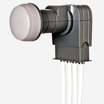 Fuba DAL 804 A Sat-Komplettset - 4 Teilnehmer, Anthrazit 80cm