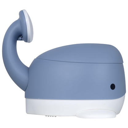 Kindsgut Kinder-Töpfchen mit Rückenlehne, Wal-Design, Taubenblau