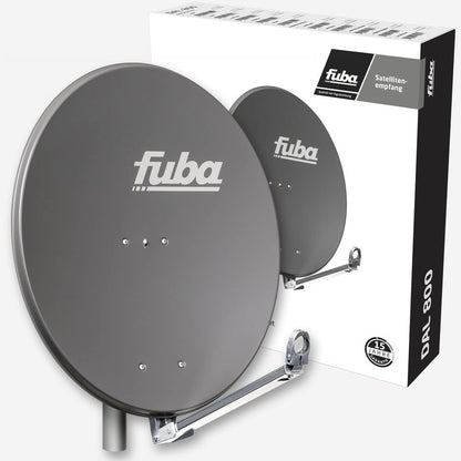 Fuba DAL 804 A Sat-Komplettset - 4 Teilnehmer, Anthrazit 80cm