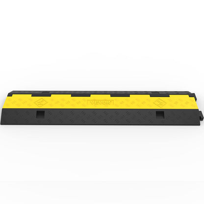VEVOR Kabelbrücke 2 Kanäle, 3 Stück, Gummi, bis 4989 kg