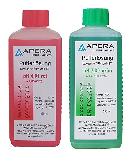 Apera Instruments 201-C pH-Elektrode BNC & Kalibrierlösung Set