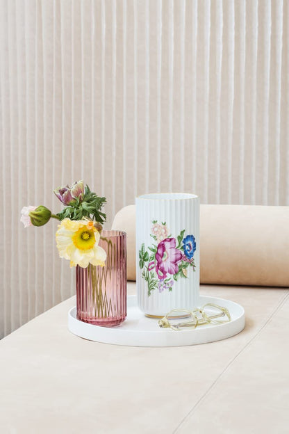 Lyngby Porcelæn Lyngby Vase mundgeblasen Glas H25 cm - Grün