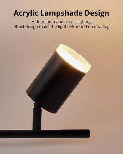 Gr4tec Deckenstrahler LED 6-flammig schwenkbar GU10 schwarz