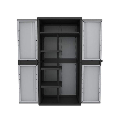 Kreher XXL Kunststoff Spindschrank – Freifach, abschliessbar. Rechteckiger, abschliessbarer Kunststoffschrank mit Freifach zur Aufbewahrung.