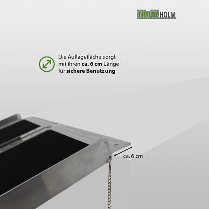 TRUTZHOLM Rollstuhlrampe klappbar Auffahrrampe 152 cm