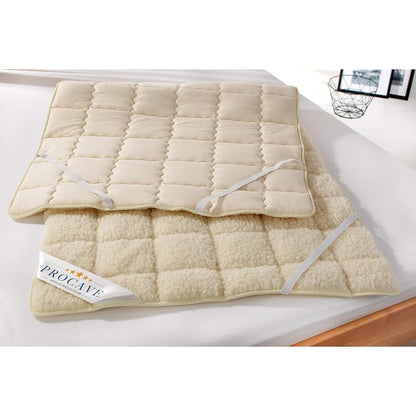 PROCAVE weiches Lammflor Schurwolle Unterbett - 140x200 cm