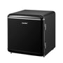 Comfee RCD50BL2EURT(E) Mini-Kühlschrank 47 Liter Retro schwarz, kompaktes Tischgerät mit Türgriff