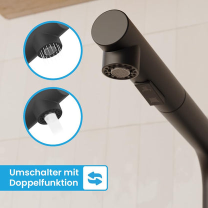 Bächlein Varvaro Einhand-Spültischbatterie - Matt Schwarz