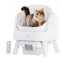 PetPivot Selbstreinigende Katzentoilette AS15 – Offenes Design, automatische Reinigung nach jedem Toilettengang