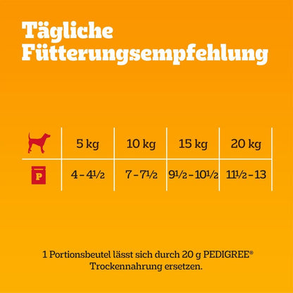 Pedigree Dogcare Hundefutter Chunks in Gelee Adult 84 x 100 g