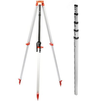 VEVOR Professional 360 Grad Rotationslaser 500m Rot Set