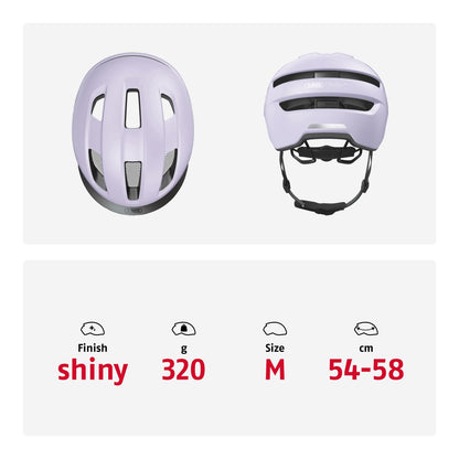 ABUS Purl-Y Fahrradhelm NTA für E-Bike & S-Pedelec, Light Lavender, M