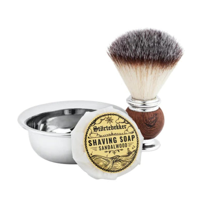 Störtebekker Premium Rasiermesser Set – Herren mit Lederetui