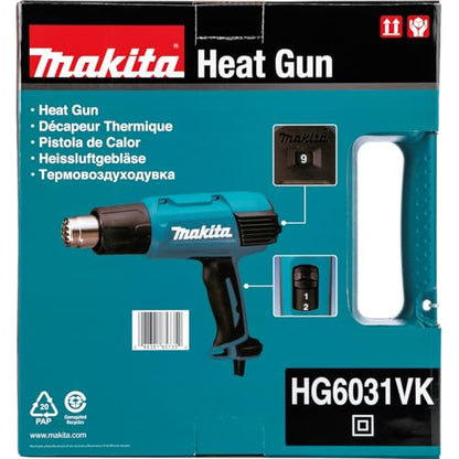Makita HG6031VK Heissluftgebläse Kit – 1800 Watt