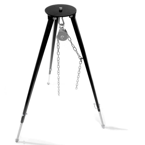 Profi Massiv-Dreibein Grill Kesselhalter - 200cm Edelstahl