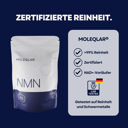 MoleQlar NMN Nicotinamid Mononukleotid Pulver Uthever 60g
