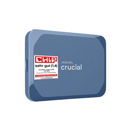 Crucial X10 Externe SSD Festplatte 8TB USB-C - Blau matt