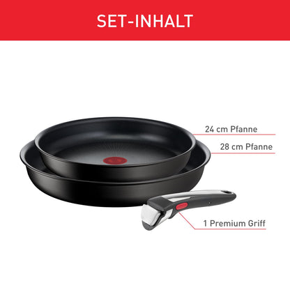 Tefal Ingenio Unlimited On Pfannenset 3-tlg. abnehmbarer Griff 24/28cm
