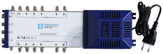 Wisi FLEXSWITCH DRS 0512 Multischalter 5/12 Teilnehmer. Rechteckiger Multischalter, verteilt Satellitensignale an 12 Teilnehmer.