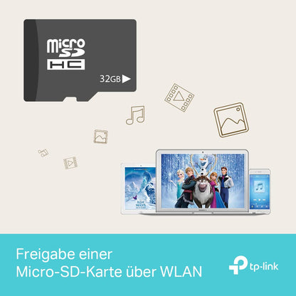 TP-Link M7350 Mobiler 4G LTE WLAN Router mit Farbdisplay und Akku