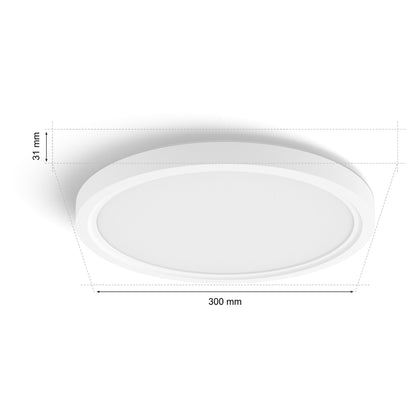Philips Hue Devote Smart LED-Panel, rund, 30 cm, weiss, 2000 lm