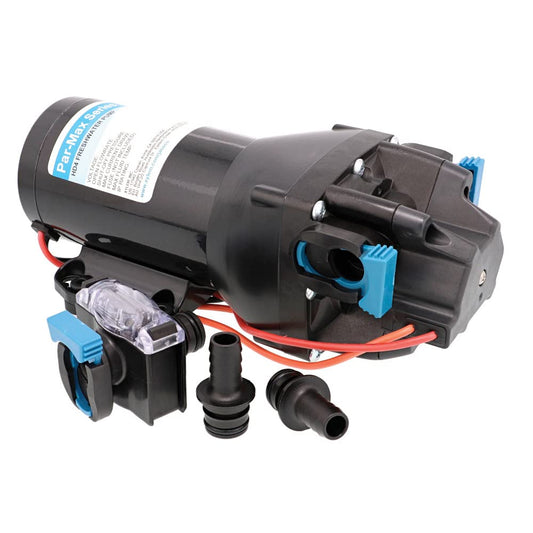 Jabsco ParMax HD4 Trinkwasserpumpe - 12V 4GPM 40psi. Schwarze Pumpe zur Trinkwasserversorgung in Wohnmobilen und Booten.