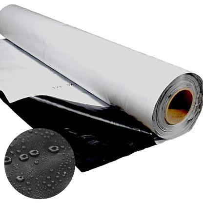 Folienkönig Silofolie Abdeckfolie 6x12m - Schwarz/Weiss