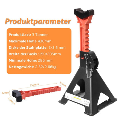Melko Unterstellböcke 3 Tonnen – KFZ Stützböcke 4er Set höhenverstellbar