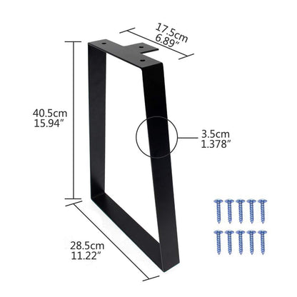 Signstek Haarnadel Tischbeine aus Metall, 40 cm, schwarz, 2er-Set