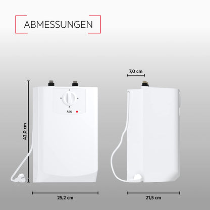 AEG BOI 5 U Untertischboiler – 5L Niederdruck mit Stecker