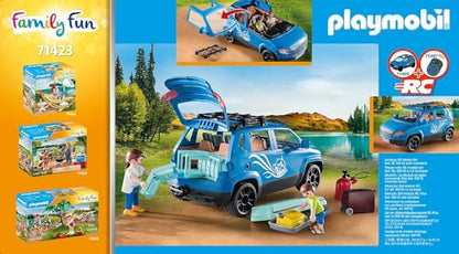 PLAYMOBIL Family Fun Wohnwagen mit Auto - Camping