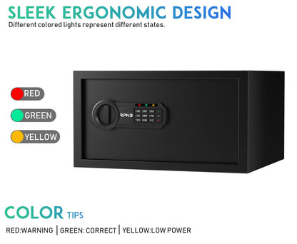 RPNB Digitaler Tresor Schliessfach – 28 L mit Zifferntastatur