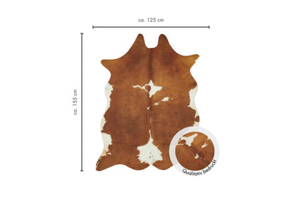 andiamo Amarillo Kunstfell Teppich - 125x155 cm Creme-braun