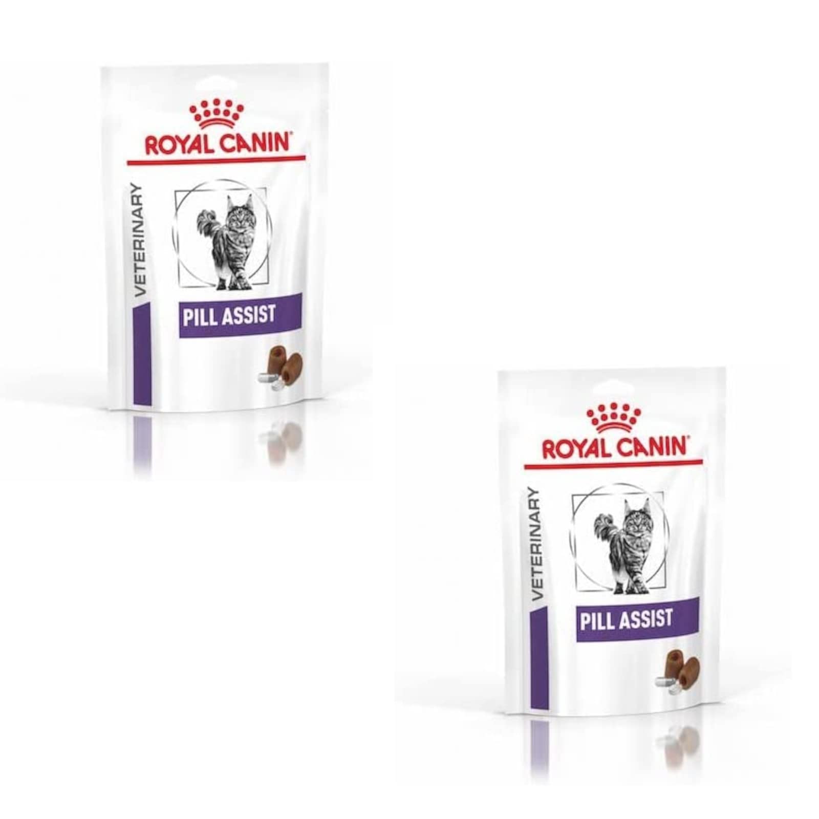 Royal Canin Veterinary Pill Assist Cat Ergänzungsfutter 2 x 45 g, formbare Kroketten zur Tablettengabe