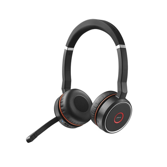 Jabra Evolve 75 UC Wireless On-Ear Headset Schwarz. Schwarzes, drahtloses On-Ear Headset für Unified Communications und Telefonie.