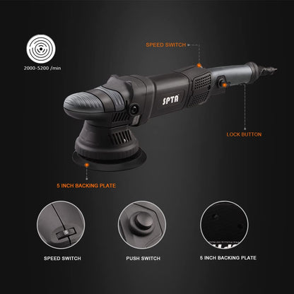 SPTA Exzenter Poliermaschine 780W Set – 125/150mm