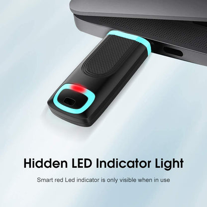 Vansuny USB Stick 3.0 256 GB Speicherstick mit LED-Anzeige, Cyan