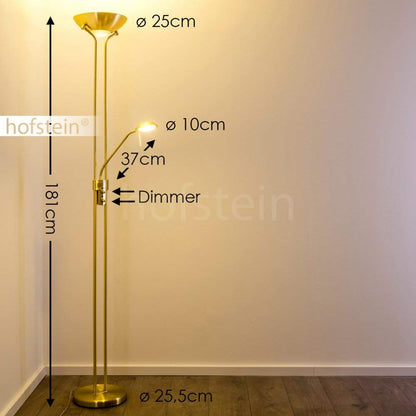 Lumo LED Deckenfluter Rom - Lesearm Messing dimmbar
